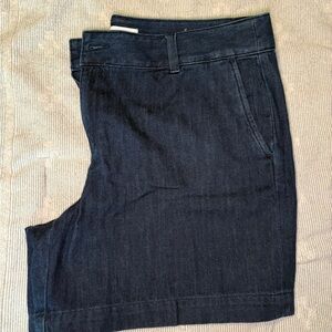 Dark Blue Denim Shorts